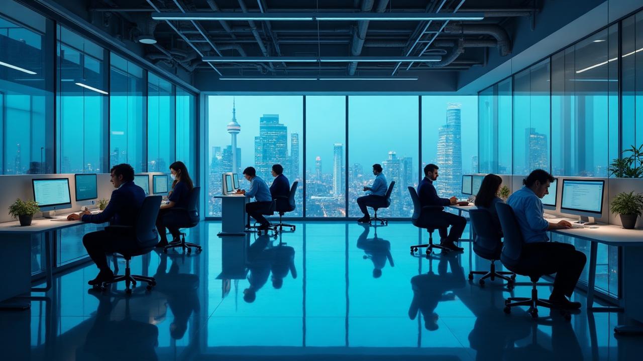 Modern office contact center