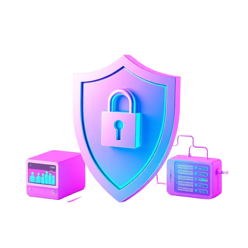 IT security and cybersecurity protection illustration