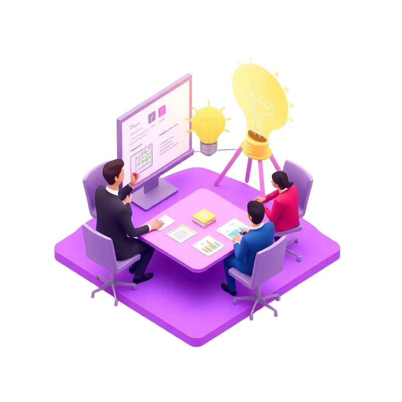 IT consulting and strategy illustration