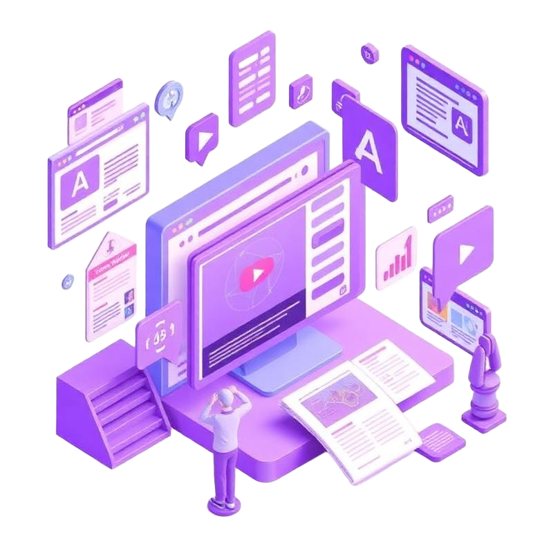 Content marketing illustration