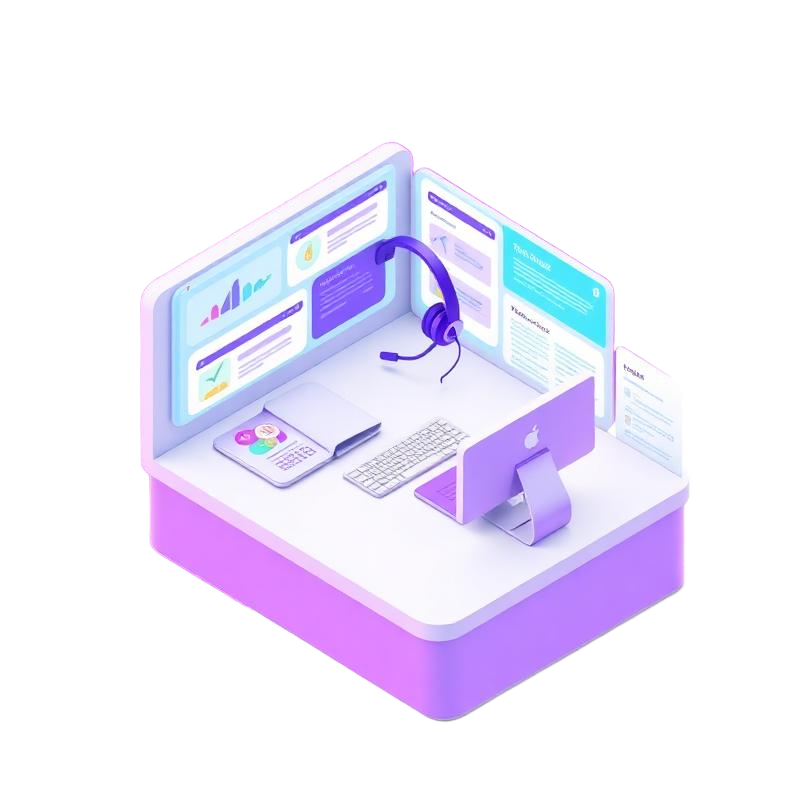 24/7 IT helpdesk support illustration